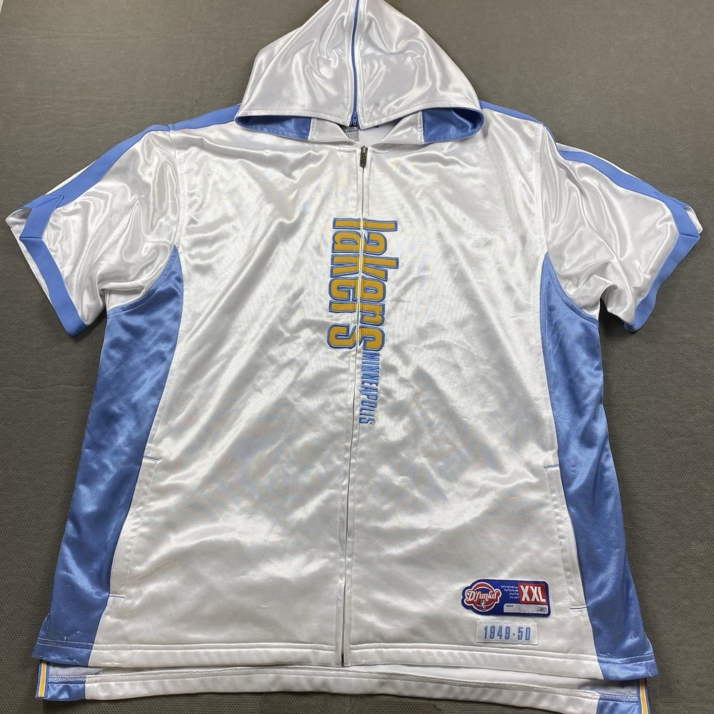 Minneapolis Lakers Jacket Mens 2XL Hooded 1949-50 Reebok Dfunkd Classics Warm Up